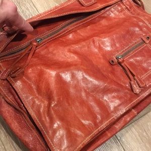 Francesco Biasia handbag purse tote leather zipper